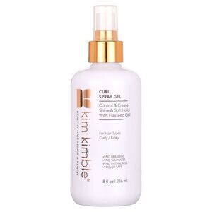 Kim Kimble Repair Renew Hair Styling Curl Spray Gel 8oz Kinky Flaxseed Gel Shine